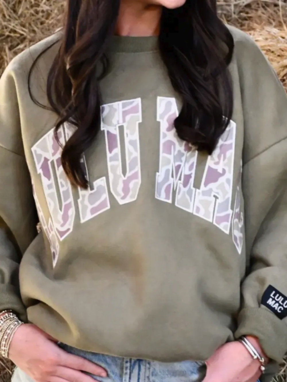 Lulu Mac Camo Logo Sweatshirt